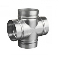 Крестовина круглая (оц. сталь) (160/160/160/160 мм) Крестовина круглая (оц. сталь) (160/160/160/160 мм)