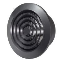 Вентиляционная решетка пластиковая (круглая) Europlast NGA100A, антрацит