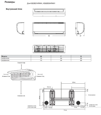 Сплит-система Kentatsu KSGB21HFAN1 / KSRB21HFAN1