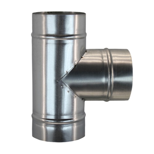Тройник круглый (оц. сталь) d125/125/125