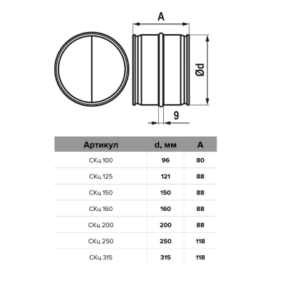 Обратный клапан ЭРА СКц-125