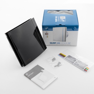 Накладной вентилятор Soler Palau SILENT-200 CZ BLACK DESIGN 4C