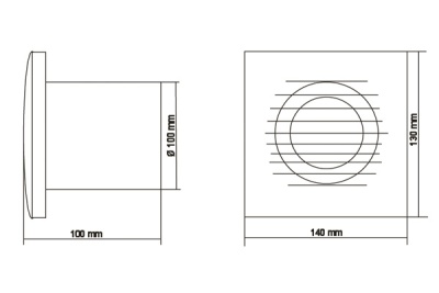 Накладной вентилятор Europlast Т100I inox Накладной вентилятор Europlast Т100I inox