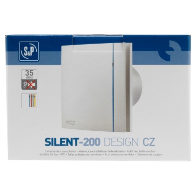 Накладной вентилятор Soler Palau SILENT-200 CZ SILVER DESIGN 3C  