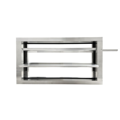 Дроссель-клапан прямоугольный под электропривод (оц. сталь) 600х300