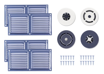 Вентиляционный клапан ДомВент ДверВент белый