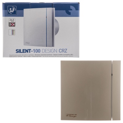 Накладной вентилятор Soler Palau SILENT-100 CRZ CHAMPAGNE DESIGN 4C